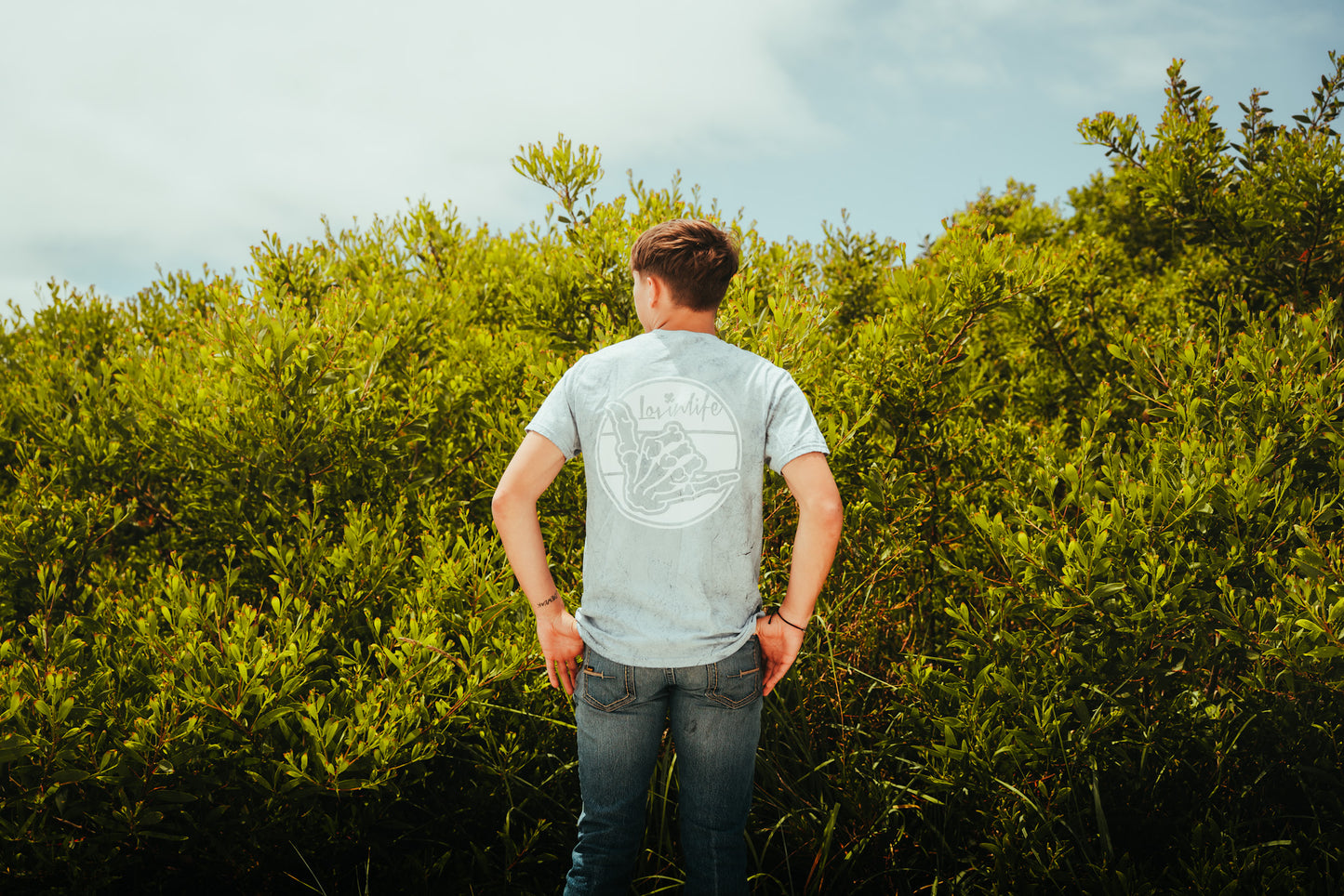 Shakka Tee - Ocean Dyed