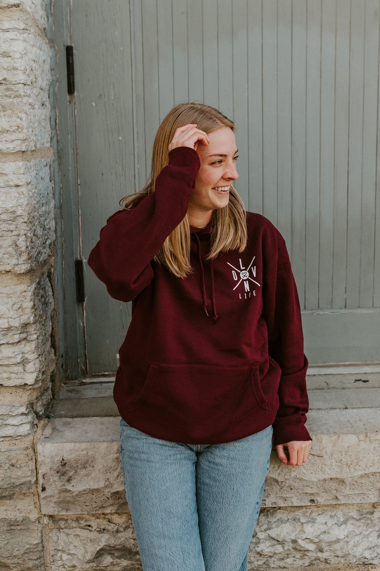 X-Up Hoodie - Maroon