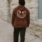 Smiley Hoodie - Brown