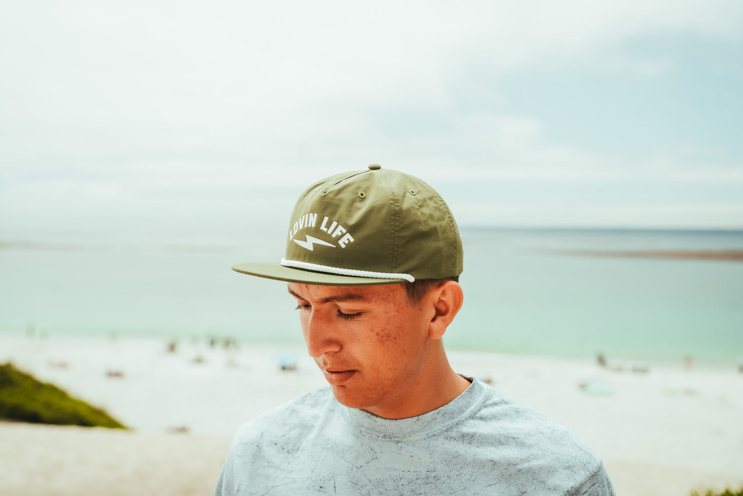 Surf Rope Cap - Army Lightning