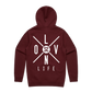 X-Up Hoodie - Maroon