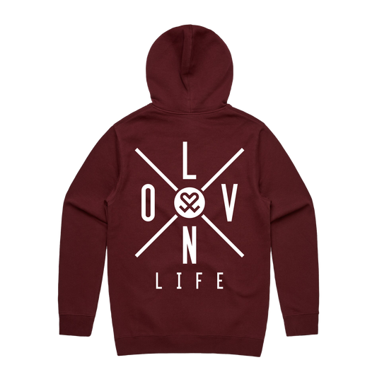 X-Up Hoodie - Maroon