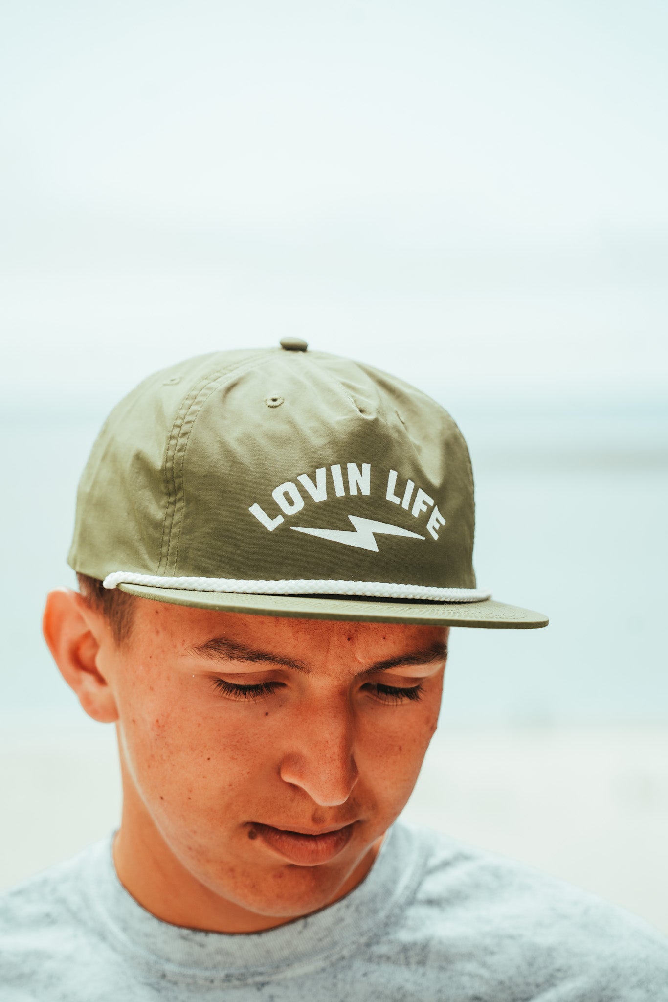 Surf Rope Cap - Army Lightning