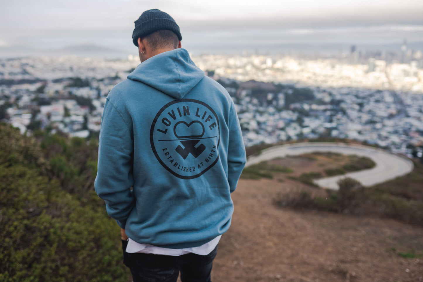 Logo Hoodie - Slate Blue