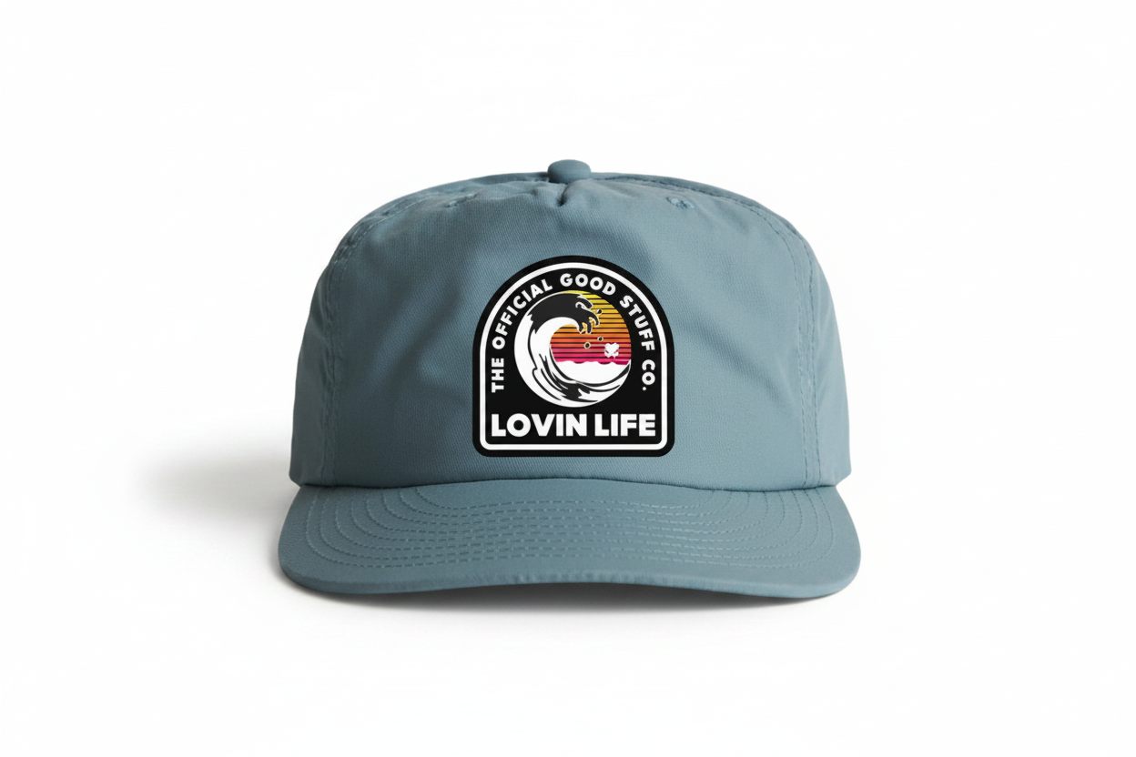 Wave Surf Cap - Slate Blue