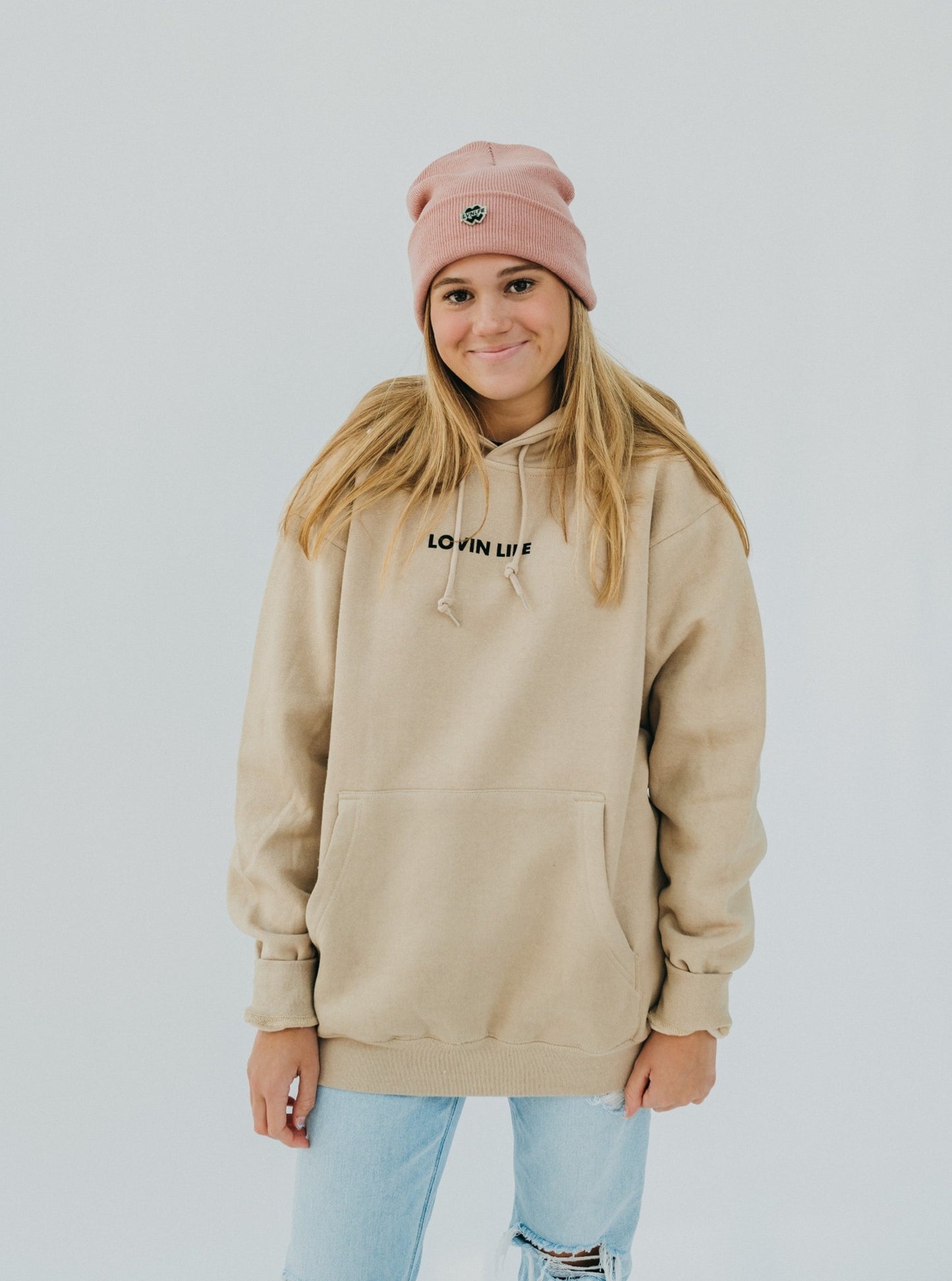 Lovin Life Official Hoodie - Sand