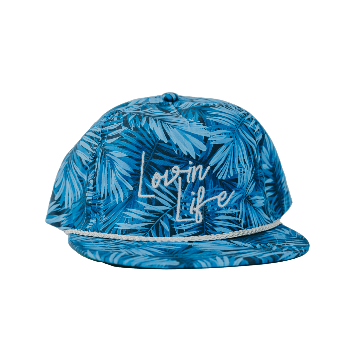 Blue Hawaiian Rope Cap - Embroidered